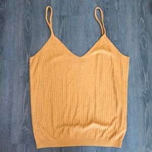 SOLD! Copper Ribbed Anthropologie Tank